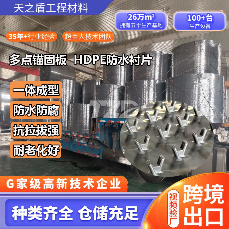 水利防渗专用聚乙烯锚固板 混凝土结构防腐加固